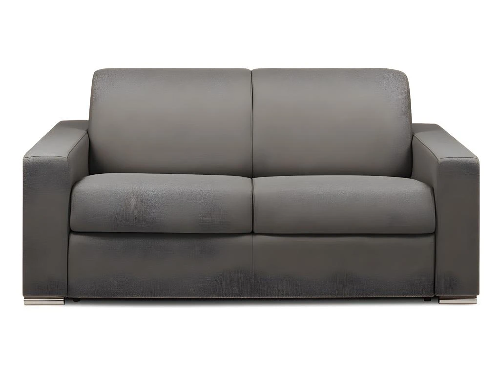 Canapé 2 Places Convertible Express En Tissu CALITO - Anthracite - Couchage Lattes Larges 120 Cm - Matelas 18 Cm Avec Mémoire De Forme DUNLOPILLO 1 Canapé 2 Places Convertible Express En Tissu CALITO - Anthracite - Couchage Lattes Larges 120 Cm - Matelas 18 Cm Avec Mémoire De Forme DUNLOPILLO