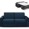 Canapé 3 Places Convertible Express En Velours CALITO - Bleu Nuit - Couchage 140 Cm - Matelas 14 Cm Avec Mémoire De Forme DUNLOPILLO 8 Canapé 3 Places Convertible Express En Velours CALITO - Bleu Nuit - Couchage 140 Cm - Matelas 14 Cm Avec Mémoire De Forme DUNLOPILLO -Deco.fr Soldes Boutique canape 490387