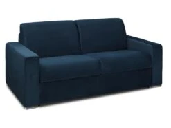 Canapé 2 Places Convertible Express En Velours CALITO - Bleu Nuit - Couchage Lattes Larges 120 Cm - Matelas 14 Cm Avec Mémoire De Forme DUNLOPILLO 12 Canapé 2 Places Convertible Express En Velours CALITO - Bleu Nuit - Couchage Lattes Larges 120 Cm - Matelas 14 Cm Avec Mémoire De Forme DUNLOPILLO -Deco.fr Soldes Boutique canape 490615