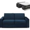 Canapé 2 Places Convertible Express En Velours CALITO - Bleu Nuit - Couchage Lattes Larges 120 Cm - Matelas 22 Cm Avec Mémoire De Forme DUNLOPILLO 21 Canapé 2 Places Convertible Express En Velours CALITO - Bleu Nuit - Couchage Lattes Larges 120 Cm - Matelas 22 Cm Avec Mémoire De Forme DUNLOPILLO -Deco.fr Soldes Boutique canape 490773 1