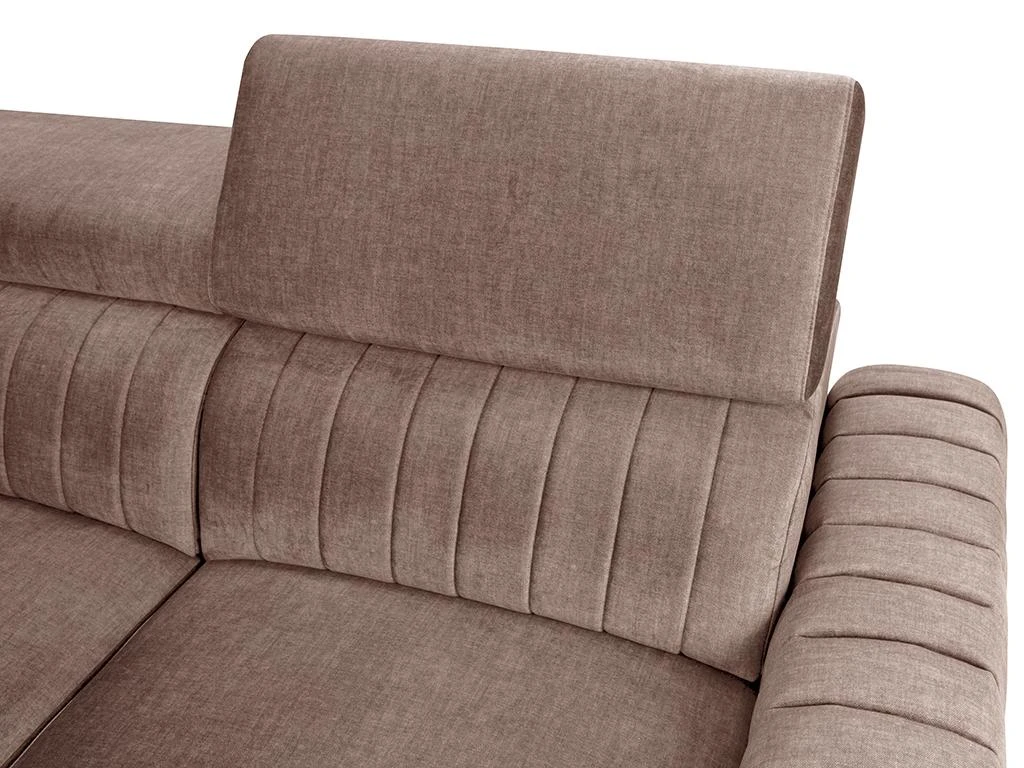 Canapé D'angle Droit Convertible En Tissu Taupe LARICA De PASCAL MORABITO 6 Canapé D'angle Droit Convertible En Tissu Taupe LARICA De PASCAL MORABITO – Image 6