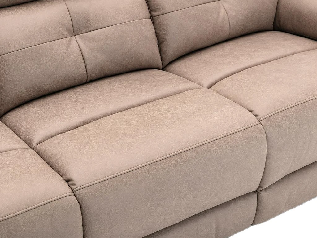 Canapé 3 Places Relax électrique En Tissu Taupe DOLENE 10 Canapé 3 Places Relax électrique En Tissu Taupe DOLENE – Image 10