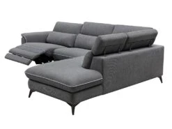 Canapé D'angle Droit Relax électrique En Tissu Gris COPOLI 12 Canapé D'angle Droit Relax électrique En Tissu Gris COPOLI -Deco.fr Soldes Boutique canape 497551