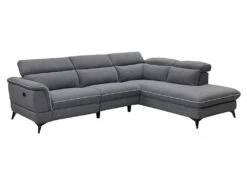 Canapé D'angle Droit Relax électrique En Tissu Gris COPOLI 9 Canapé D'angle Droit Relax électrique En Tissu Gris COPOLI -Deco.fr Soldes Boutique canape 497559