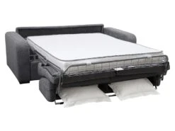 Canapé 3 Places Convertible Express En Tissu Gris Anthracite - Matelas 14cm - Couchage 140cm - BEVIS 7 Canapé 3 Places Convertible Express En Tissu Gris Anthracite - Matelas 14cm - Couchage 140cm - BEVIS -Deco.fr Soldes Boutique canape 500137
