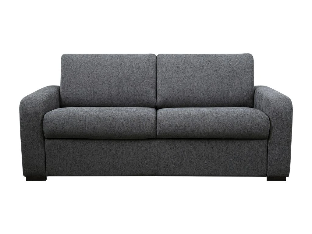 Canapé 3 Places Convertible Express En Tissu Gris Anthracite - Matelas 14cm - Couchage 140cm - BEVIS 1 Canapé 3 Places Convertible Express En Tissu Gris Anthracite - Matelas 14cm - Couchage 140cm - BEVIS
