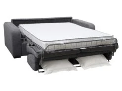 Canapé 3 Places Convertible Express En Tissu Gris Anthracite - Matelas 18cm - Couchage 140cm - BEVIS 6 Canapé 3 Places Convertible Express En Tissu Gris Anthracite - Matelas 18cm - Couchage 140cm - BEVIS -Deco.fr Soldes Boutique canape 501157