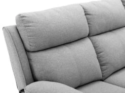 Canapé 3 Places Relax En Tissu Gris Clair LANA 17 Canapé 3 Places Relax En Tissu Gris Clair LANA -Deco.fr Soldes Boutique canape 501579