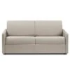 Canapé 3 Places Convertible Express En Tissu CALIFE - Beige - Couchage à Lattes Larges 140 Cm - Matelas 18 Cm -Deco.fr Soldes Boutique canape 503601