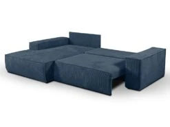 Canapé D'angle Convertible En Velours Côtelé Bleu Marine AMELIA De Pascal Morabito - Angle Gauche 7 Canapé D'angle Convertible En Velours Côtelé Bleu Marine AMELIA De Pascal Morabito - Angle Gauche -Deco.fr Soldes Boutique canape 508789