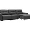 Canapé D'angle Droit Relax électrique En Tissu Gris NERUDA 23 Canapé D'angle Droit Relax électrique En Tissu Gris NERUDA -Deco.fr Soldes Boutique canape 513557