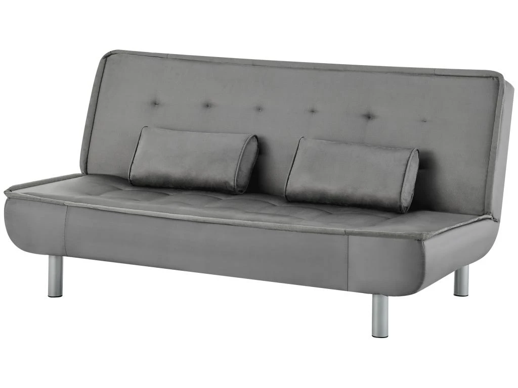 Canapé Convertible Clic-clac MISHAN En Tissu - Gris 3 Canapé Convertible Clic-clac MISHAN En Tissu - Gris – Image 3