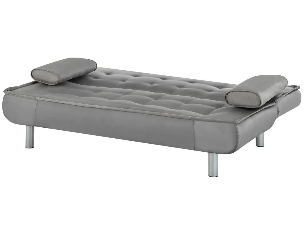 Canapé Convertible Clic-clac MISHAN En Tissu - Gris 4 Canapé Convertible Clic-clac MISHAN En Tissu - Gris – Image 4