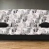 Canapé Convertible Clic-clac En Tissu Imprimé Jungle FARWEST II -Deco.fr Soldes Boutique canape 532759