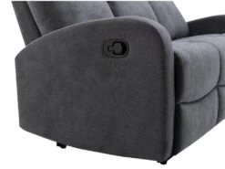 Canapé 3 Places Relax En Tissu Gris EVELYN -Deco.fr Soldes Boutique canape 7026283