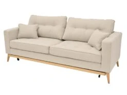 Canapé 3 Places Convertible En Tissu Crème KENZA 10 Canapé 3 Places Convertible En Tissu Crème KENZA -Deco.fr Soldes Boutique canape 7199973