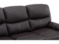 Canapé 3 Places Relax En Simili Marron CANBY -Deco.fr Soldes Boutique canape 7256893