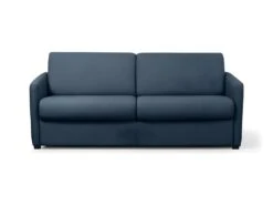 Canapé Tissu Bleu Foncé Convertible Express LISSA - 3 Places.