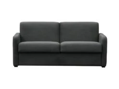 Canapé Tissu Gris Foncé Convertible Express LISSA - 3 Places.