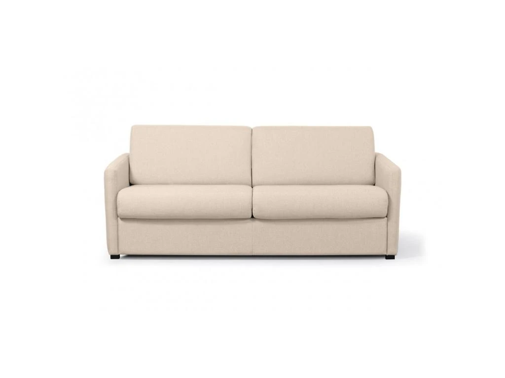 Canapé Tissu Beige Convertible Express LISSA - 3 Places. 1 Canapé Tissu Beige Convertible Express LISSA - 3 Places.