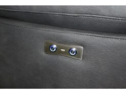 Canapé Relaxation 2.5 Places Motorisé En Tissu Gris Anthracite - CLARA -Deco.fr Soldes Boutique canape 8914435