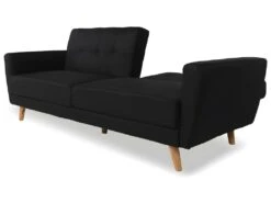 Canapé Convertible Rafael Tissu Noir -Deco.fr Soldes Boutique canape 9168261