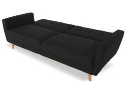 Canapé Convertible Rafael Tissu Noir -Deco.fr Soldes Boutique canape 9168263