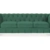 Canape Chesterfield Velours 3 Places Altesse Vert -Deco.fr Soldes Boutique canape 9170379