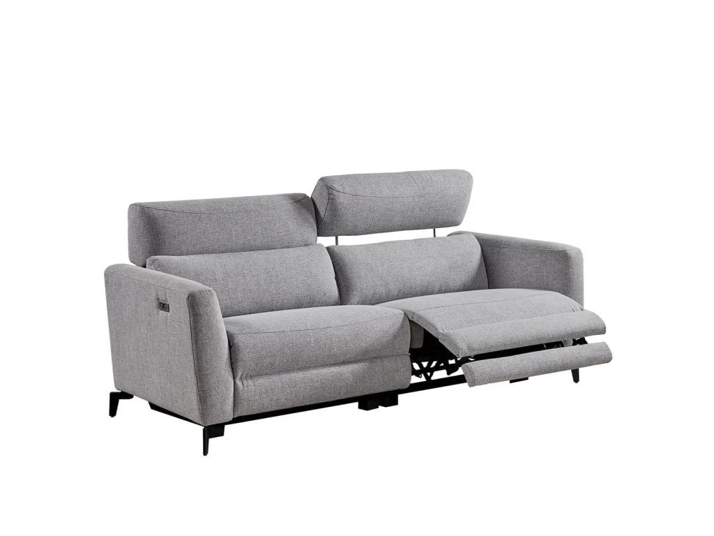 MUMBAI - Canapé Relax Electrique 3 Places Gris Foncé 3 MUMBAI - Canapé Relax Electrique 3 Places Gris Foncé – Image 3