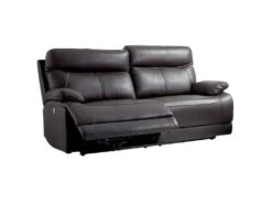 CORDOUE - Canapé Relax Electrique 3 Places Cuir Marron -Deco.fr Soldes Boutique canape 9170959