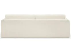 Canapé 4 Places En Tissu Bouclette écru + 4 Coussins - Denver -Deco.fr Soldes Boutique canape 9475739