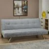 Banquette Canapé Convertible 3 Places Gris Clair - SOLVEIG I