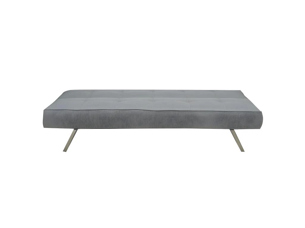 Banquette Canapé Convertible 3 Places Gris Clair - SOLVEIG I 4 Banquette Canapé Convertible 3 Places Gris Clair - SOLVEIG I – Image 4