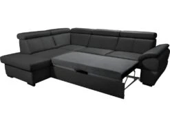 Canapé D'angle Convertible En Cuir Italien De Luxe 5/6 Places TONY, Avec Coffre, Noir, Angle Gauche 8 Canapé D'angle Convertible En Cuir Italien De Luxe 5/6 Places TONY, Avec Coffre, Noir, Angle Gauche -Deco.fr Soldes Boutique canape 9481797