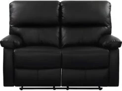 Canapé Relax "Lincoln" - 147 X 89 X 103 Cm - 2 Places - Noir -Deco.fr Soldes Boutique canape 9485541