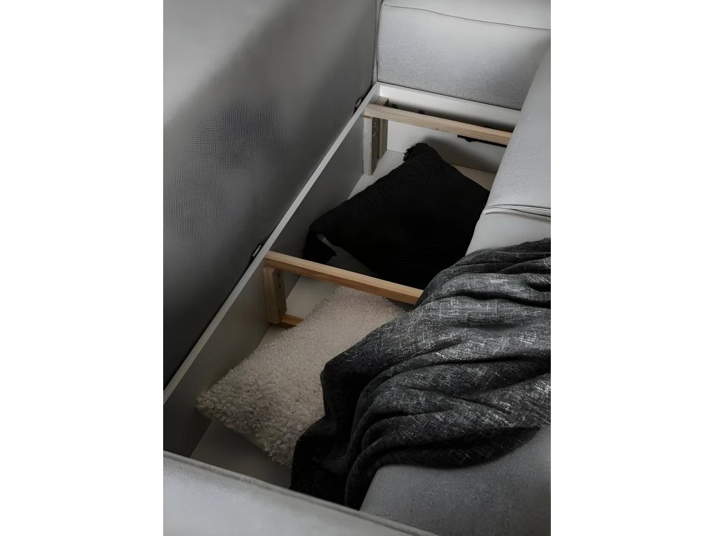 Canapé D'angle Convertible - SIDNEY VELOURS - En Tissu Luxe - 5/6 Places, Chocolat, Angle Droit (vu De Face) 4 Canapé D'angle Convertible - SIDNEY VELOURS - En Tissu Luxe - 5/6 Places, Chocolat, Angle Droit (vu De Face) – Image 4