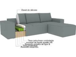 Canapé D'angle Convertible - SIDNEY VELOURS - En Tissu Luxe - 5/6 Places, Chocolat, Angle Droit (vu De Face) 9 Canapé D'angle Convertible - SIDNEY VELOURS - En Tissu Luxe - 5/6 Places, Chocolat, Angle Droit (vu De Face) -Deco.fr Soldes Boutique canape 9996445