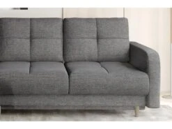 Canapé D'angle Convertible En Tissu Luxe, Rangement - Gris, Angle Gauche (vu De Face), ROXANE -Deco.fr Soldes Boutique canape 9996591