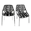 Lot De 2 Chaises Noires Empilables Avec Piètement Métal Chromé - NOVA 10 Lot De 2 Chaises Noires Empilables Avec Piètement Métal Chromé - NOVA -Deco.fr Soldes Boutique chaise 10020861