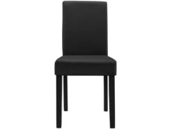 Kit De 2 Chaises Bois Simili 90 X 42 X 48 Cm Noir Mat [en.casa] -Deco.fr Soldes Boutique chaise 10021187