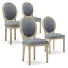 Lot De 4 Chaises Médaillon Louis XVI Tissu Gris 6 Lot De 4 Chaises Médaillon Louis XVI Tissu Gris -Deco.fr Soldes Boutique chaise 10022121