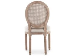 Lot De 2 Chaises Médaillon Louis XVI Cannage Rotin Tissu Beige 6 Lot De 2 Chaises Médaillon Louis XVI Cannage Rotin Tissu Beige -Deco.fr Soldes Boutique chaise 10022225