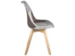 Lot 2 Chaises Scandinaves Patchwork LAO (Gris Bleu) 7 Lot 2 Chaises Scandinaves Patchwork LAO (Gris Bleu) -Deco.fr Soldes Boutique chaise 10026401