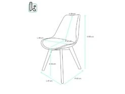 Lot 2 Chaises Scandinaves Patchwork LAO (Gris Bleu) 9 Lot 2 Chaises Scandinaves Patchwork LAO (Gris Bleu) -Deco.fr Soldes Boutique chaise 10026405