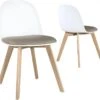 Lot De 2 Chaises De Cuisine Scandinaves UFI (blanc-gris) -Deco.fr Soldes Boutique chaise 10026447