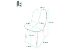 Lot De 2 Chaises De Cuisine Scandinaves UFI (blanc-gris) 9 Lot De 2 Chaises De Cuisine Scandinaves UFI (blanc-gris) -Deco.fr Soldes Boutique chaise 10026455