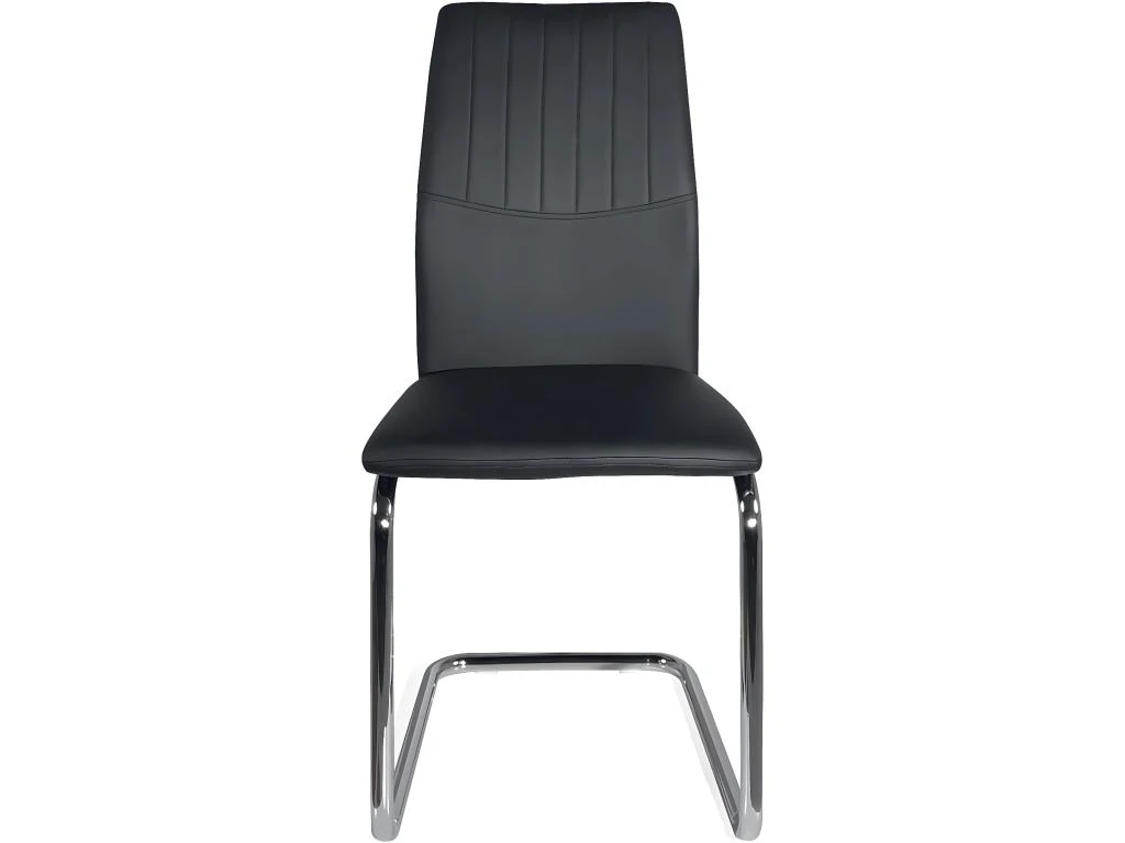 KAYELLES Lot De 2 Chaises De Salle à Manger Contemporaine Design DINA (noir) 2 KAYELLES Lot De 2 Chaises De Salle à Manger Contemporaine Design DINA (noir) – Image 2