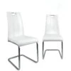 KAYELLES Lot De 2 Chaises De Salle à Manger Design Contemporain ABLA (blanc) -Deco.fr Soldes Boutique chaise 10026631