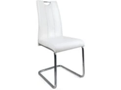 KAYELLES Lot De 2 Chaises De Salle à Manger Design Contemporain ABLA (blanc) -Deco.fr Soldes Boutique chaise 10026635