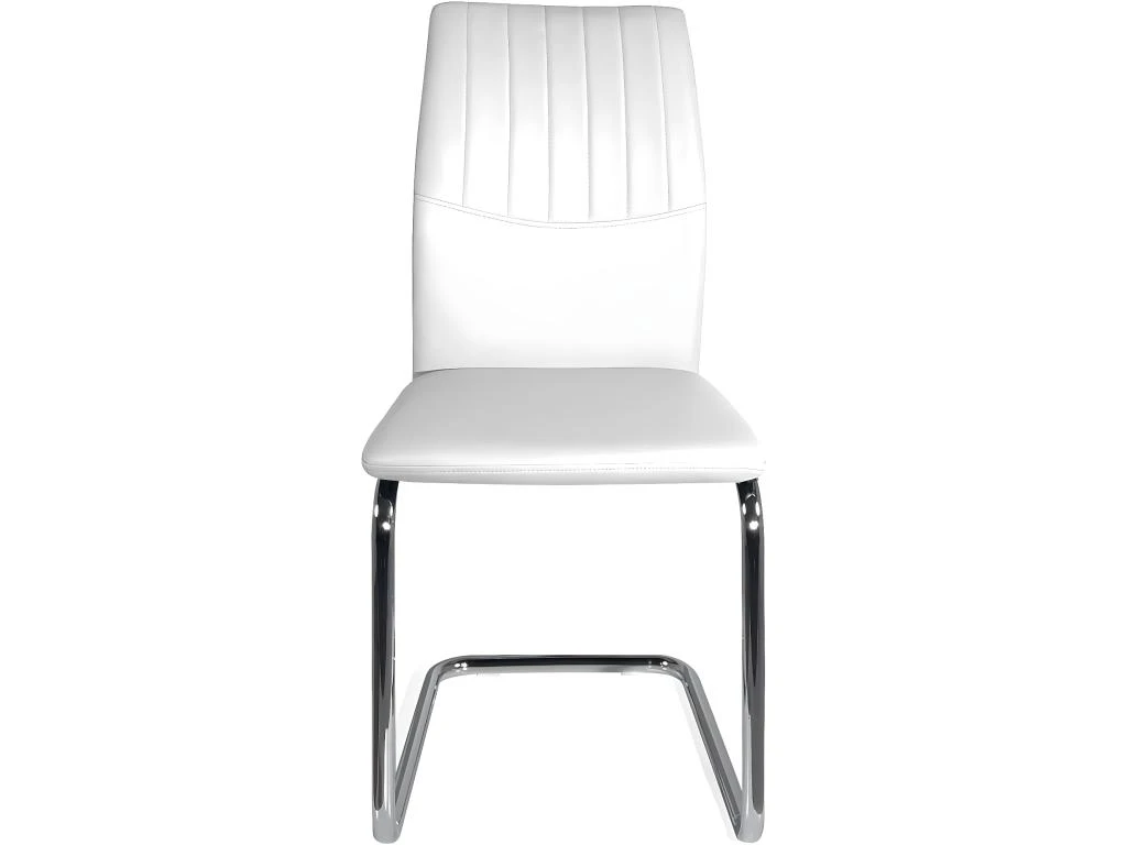 KAYELLES Lot De 2 Chaises De Salle à Manger Contemporaine Design DINA (blanc) 2 KAYELLES Lot De 2 Chaises De Salle à Manger Contemporaine Design DINA (blanc) – Image 2